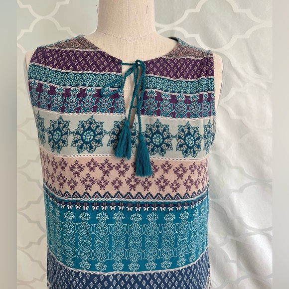 Beachlunchlounge Aquamarine Sleeveless Dress Small viscose short dress - Picture 7 of 10